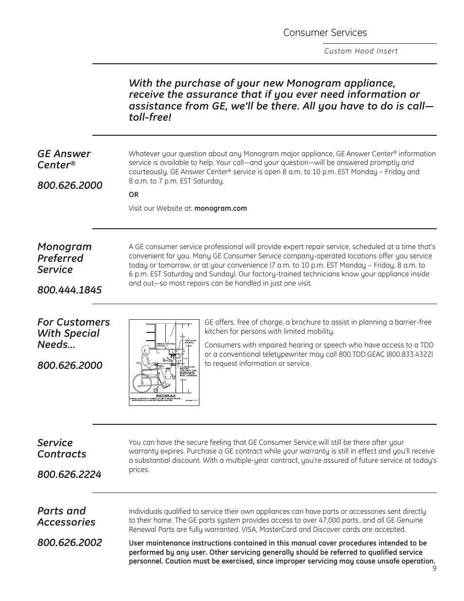 GE ZVC36LSS User Manual | Page 9 / 32