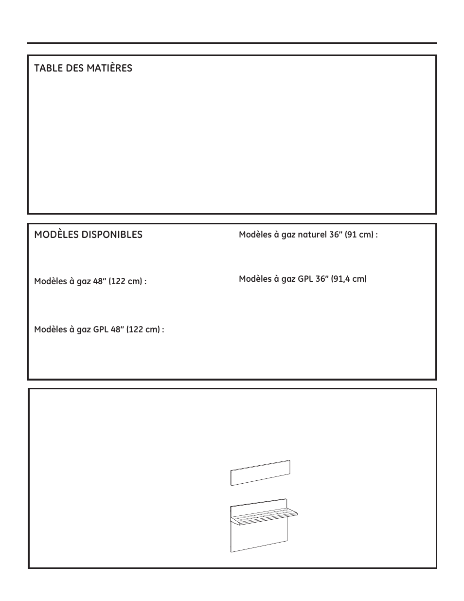 Caractéristiques | GE ZGU484NGPSS User Manual | Page 19 / 52