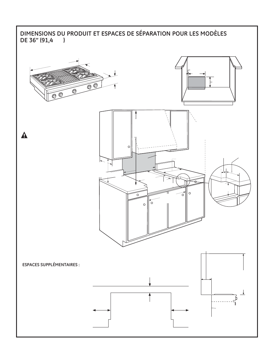 Caractéristiques, Avertisement | GE ZGU484NGPSS User Manual | Page 21 / 52