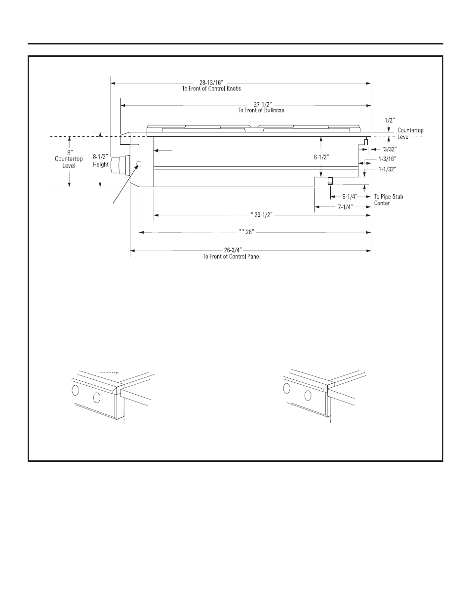 Design information, Installation options | GE ZGU484NGPSS User Manual | Page 6 / 52