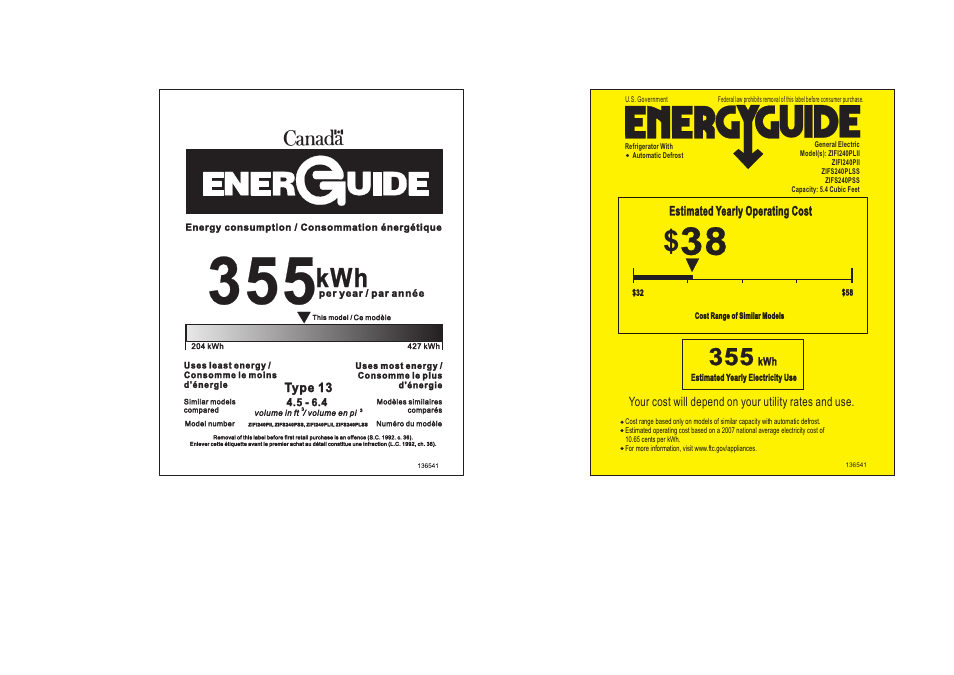 GE ZIFS240PLSS User Manual | 1 page
