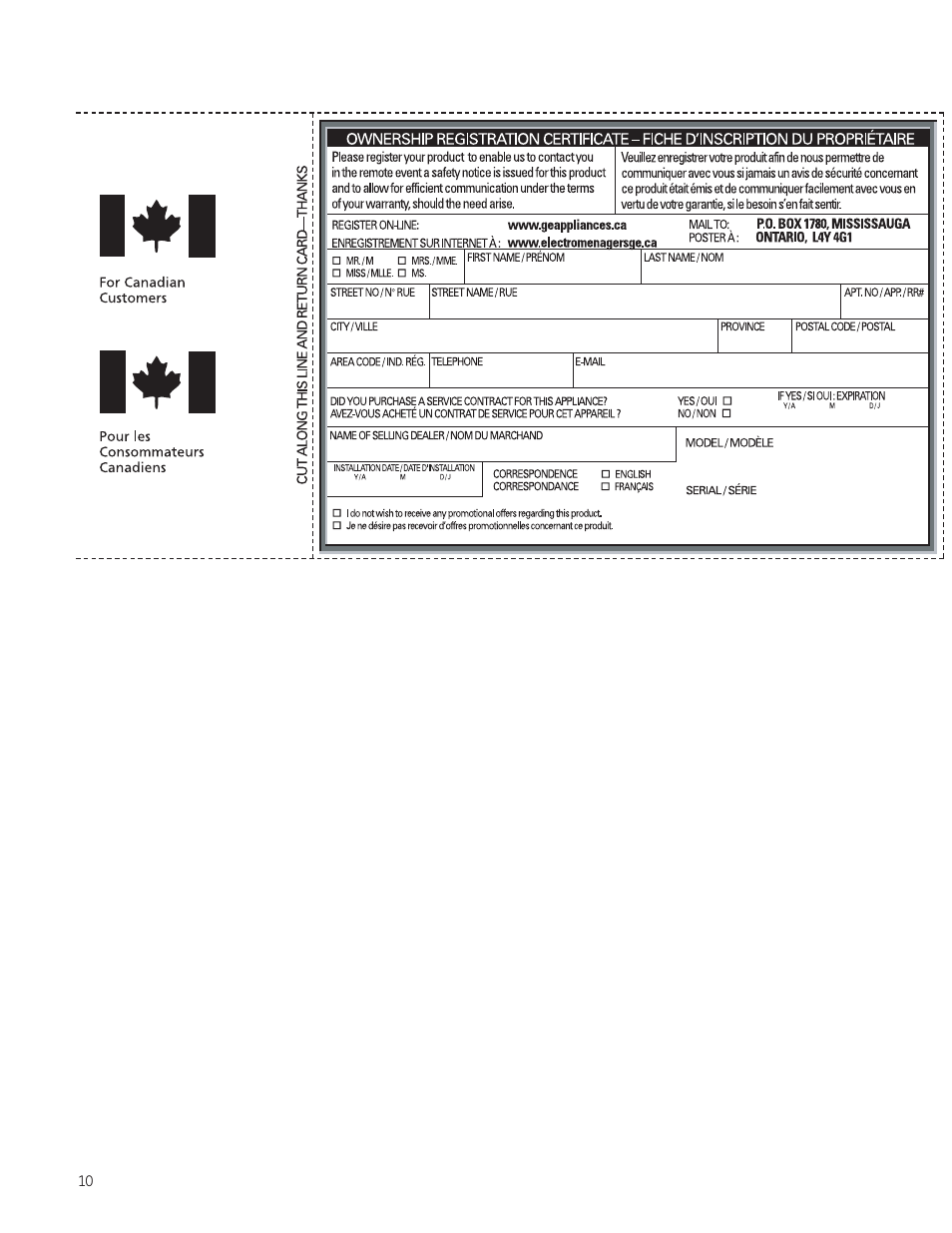 GE ZV1050SFSS User Manual | Page 10 / 12
