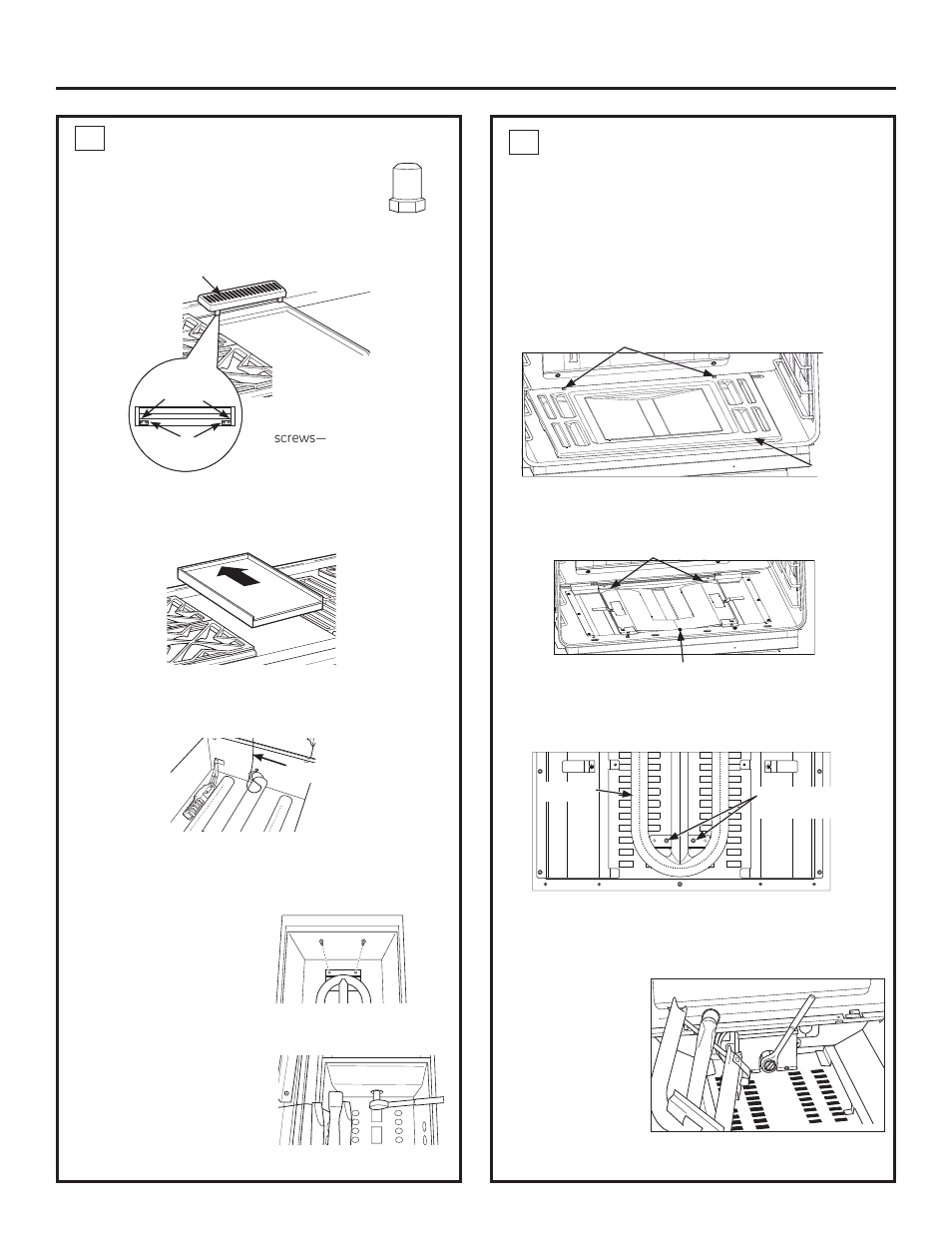 Installation instructions for gas conversion, 5 change griddle orifice, 6a change main bake burner orifice | GE ZGP304NRSS User Manual | Page 24 / 80