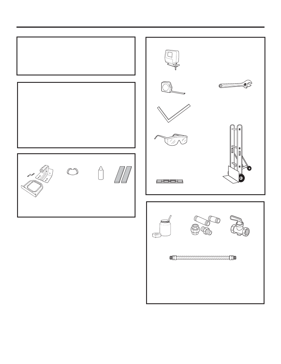 Consignes d’installation, Matériel nécessaire (non fourni), Outils nécessaires | Matériel fourni | GE ZGP304NRSS User Manual | Page 33 / 80