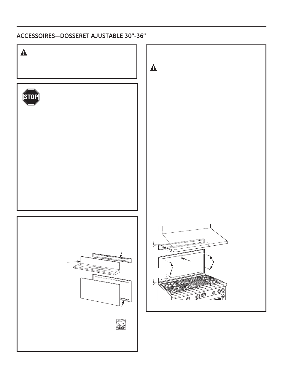 Avertissement, Avant de commencer, Outils et matériel nécessaires | Installez les panneaux de support mural | GE ZGP304NRSS User Manual | Page 45 / 80