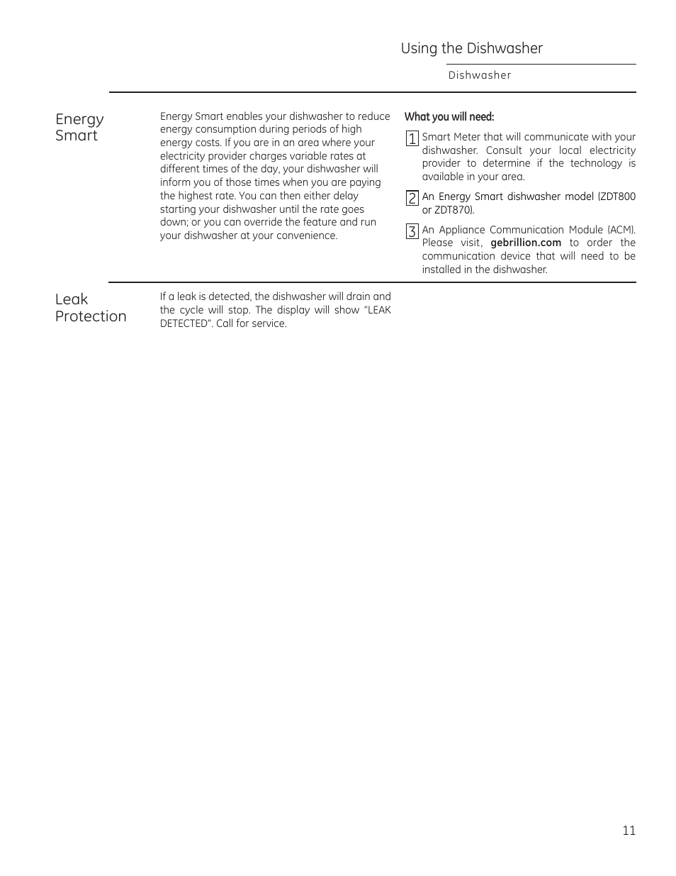 GE ZDT870SIFII User Manual | Page 11 / 96