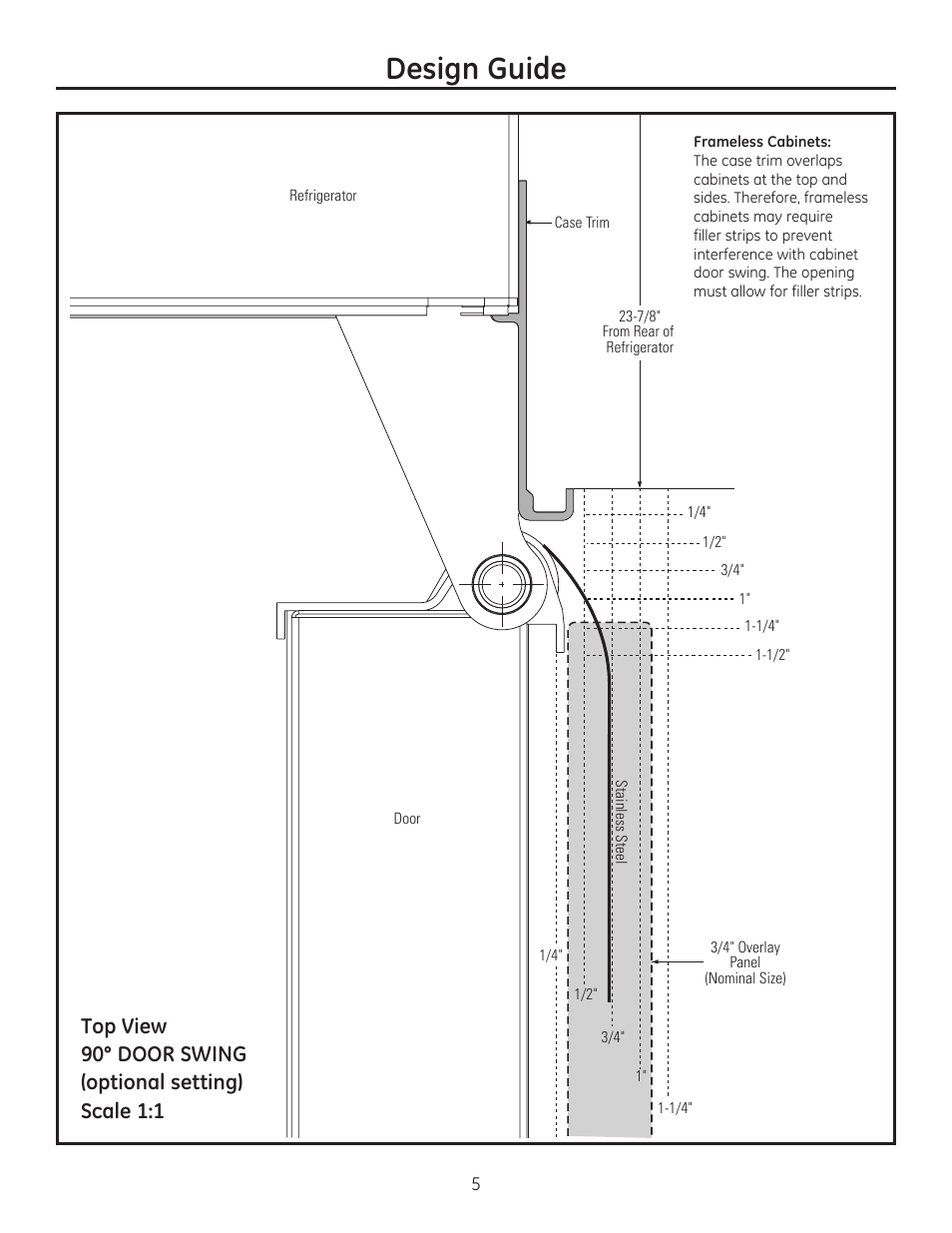 Design guide | GE ZIP360NZ User Manual | Page 5 / 20