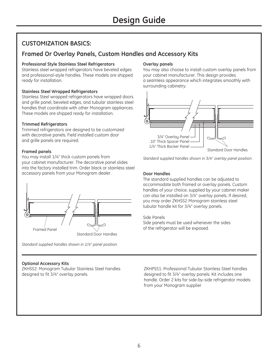 Design guide | GE ZIS420NX User Manual | Page 6 / 24