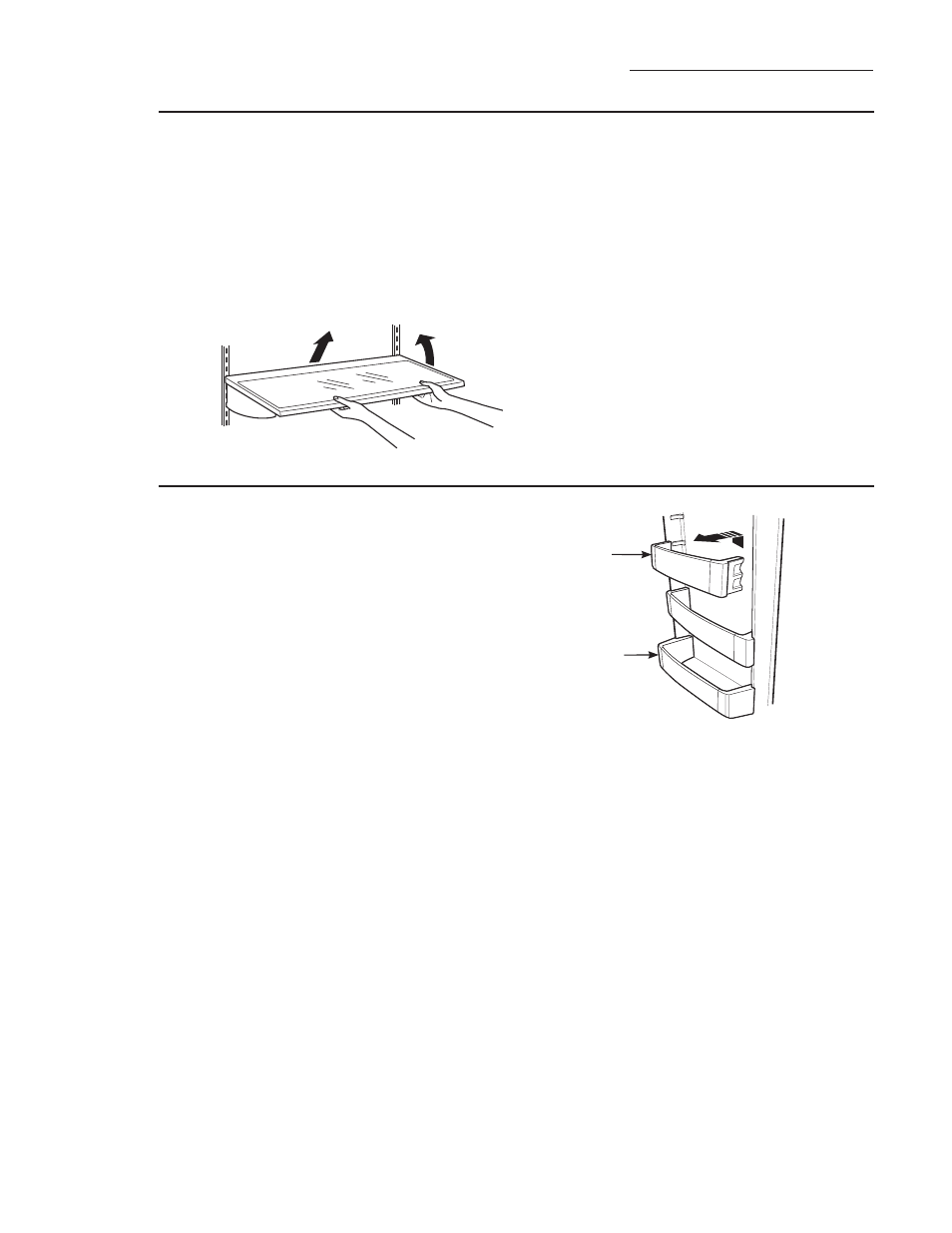 How to rearrange your shelves, Shelves and bins, Door bins | GE ZISB360DX User Manual | Page 17 / 32