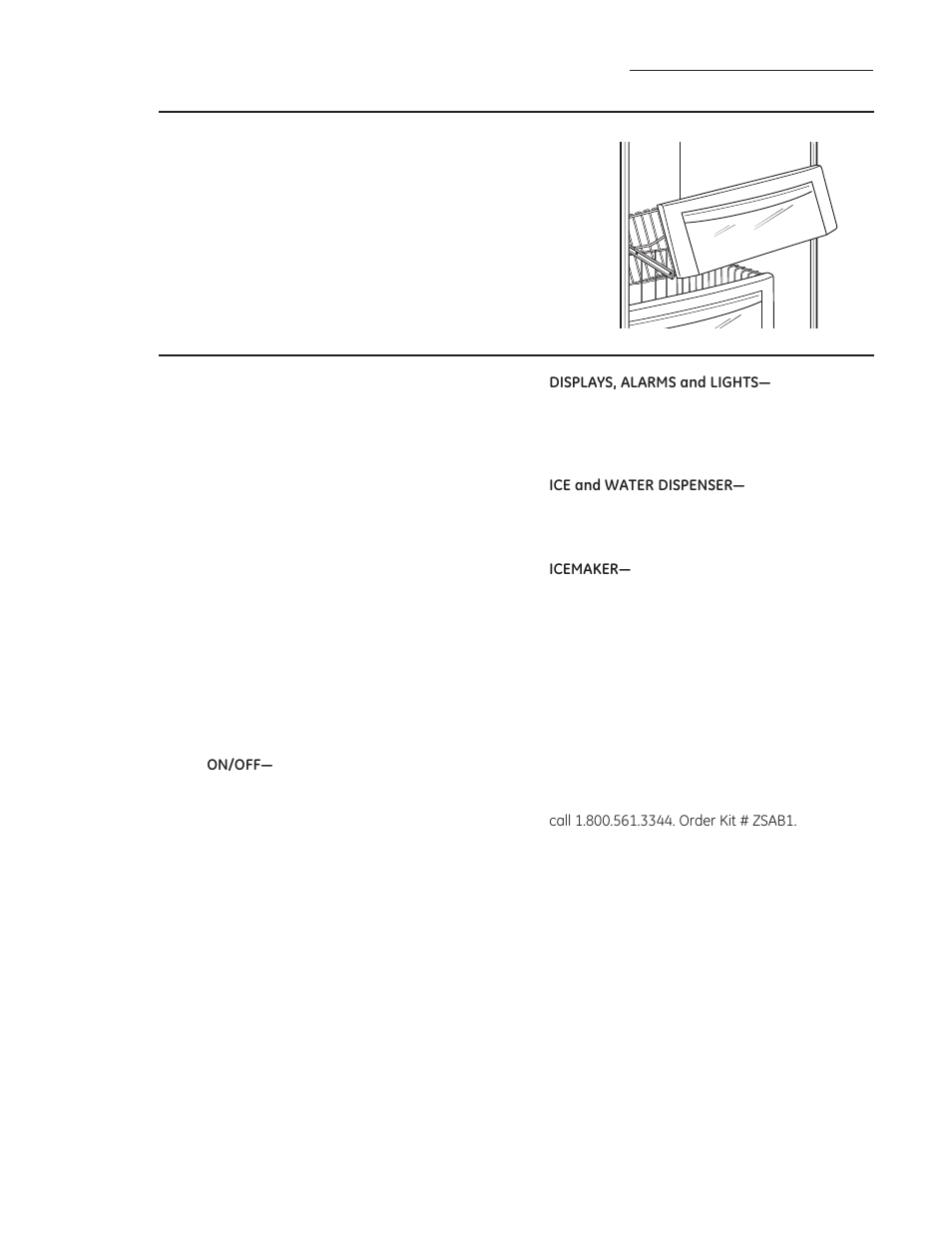 Freezer baskets, Shelves and bins, Sabbath mode product kit | GE ZISB360DX User Manual | Page 18 / 32