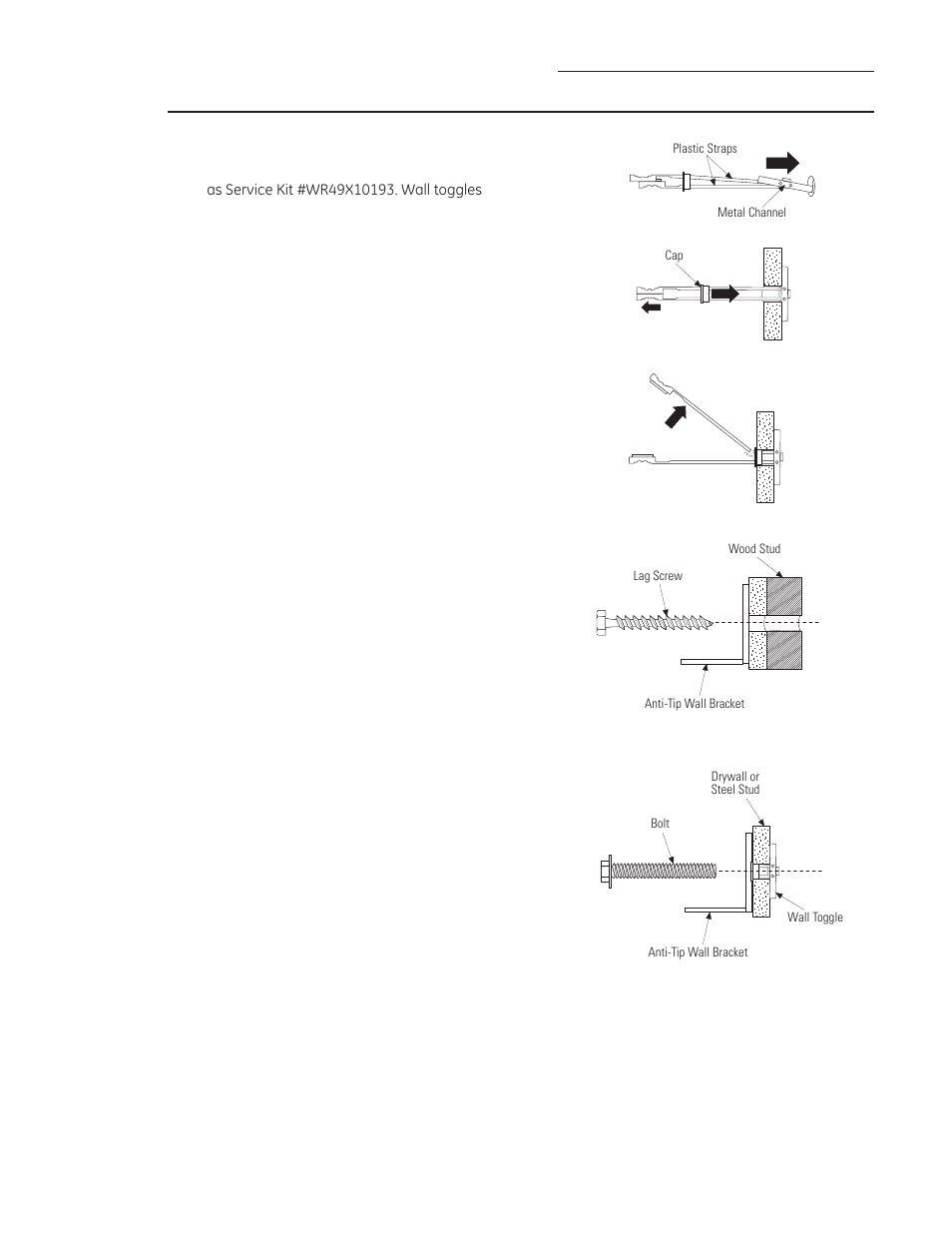Anti-tip bracket installation | GE ZIRS360NXRH User Manual | Page 17 / 28