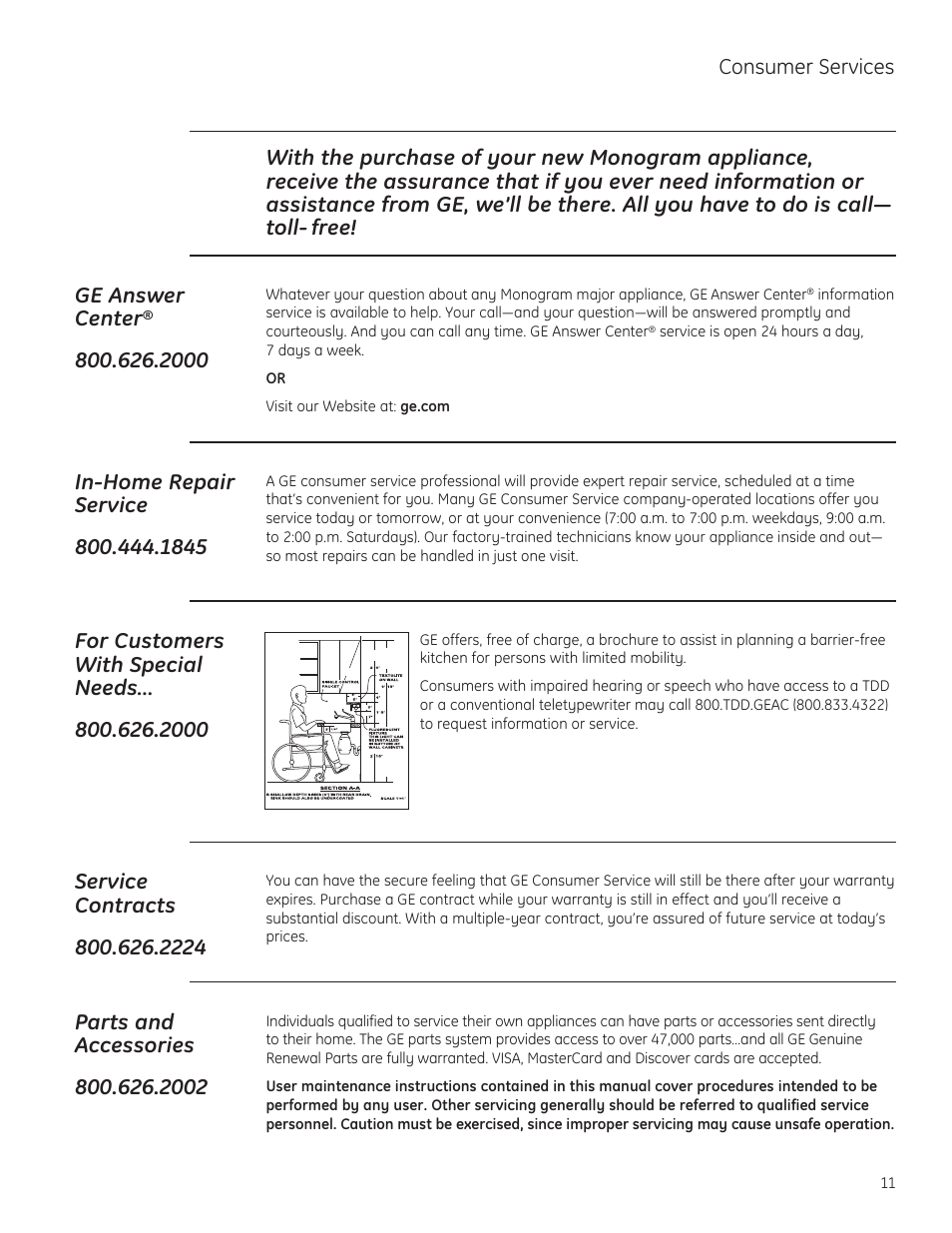 GE ZV36TSFSS User Manual | Page 11 / 12