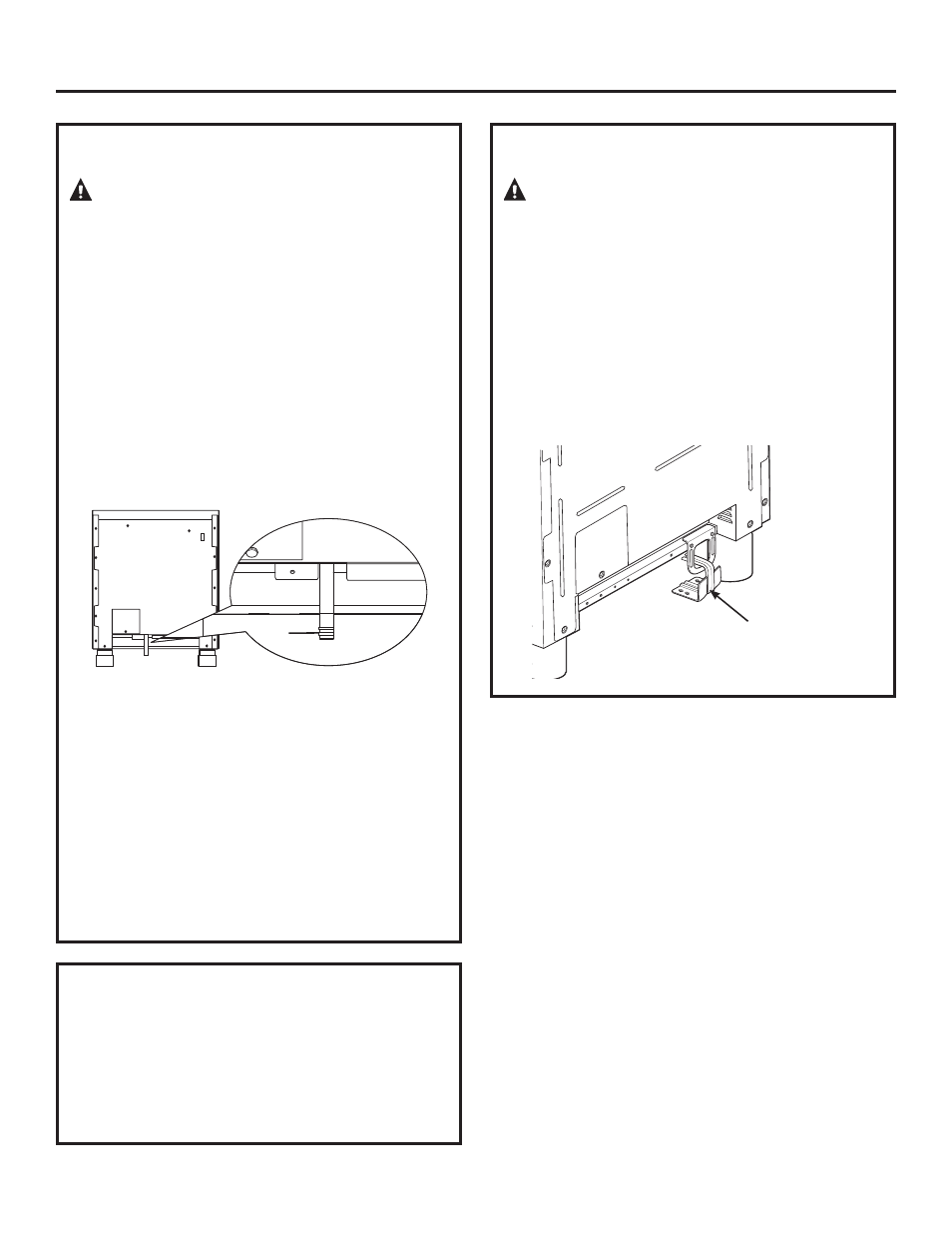 Warning, Installation | GE ZDP364NDPSS User Manual | Page 14 / 68