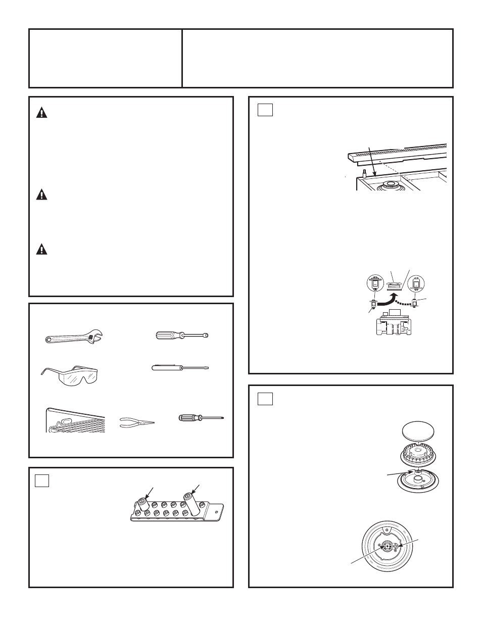 Installation, Instructions, Warning | Convert natural gas to lp gas operation, Convert lp gas to natural gas operation | GE ZDP364NDPSS User Manual | Page 21 / 68