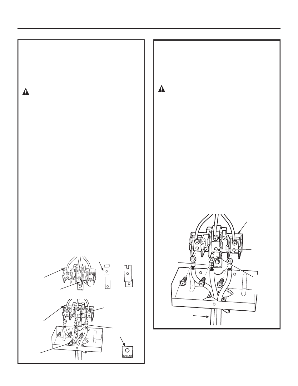 Advertencia, Preparación para la instalación, Instalación de cable de energía de 4 hilos | Instalación de cable de energía de 3 hilos | GE ZDP364NDPSS User Manual | Page 54 / 68