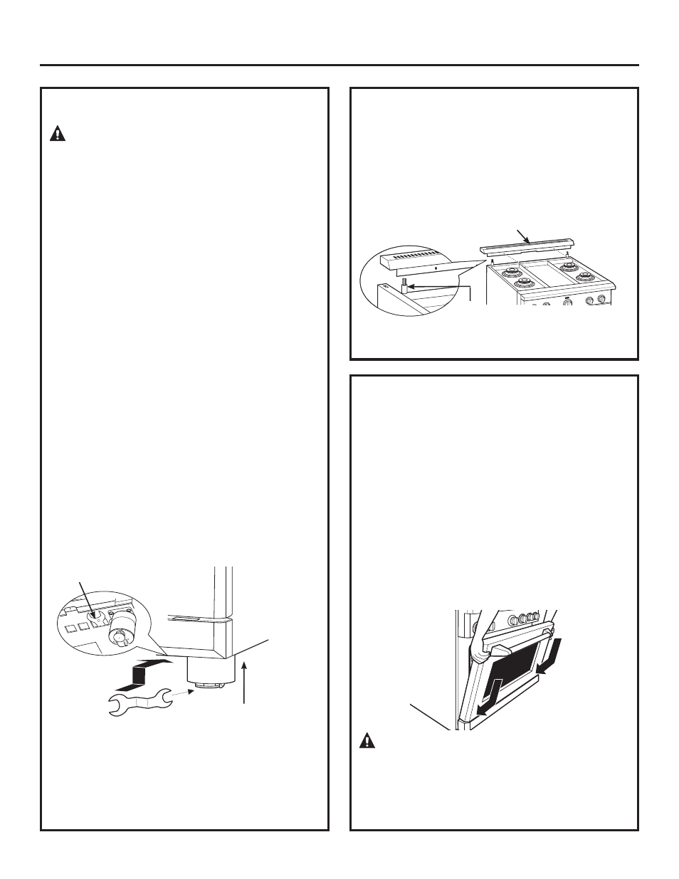 Precaución, Instalación, Advertencia | GE ZDP364NDPSS User Manual | Page 59 / 68