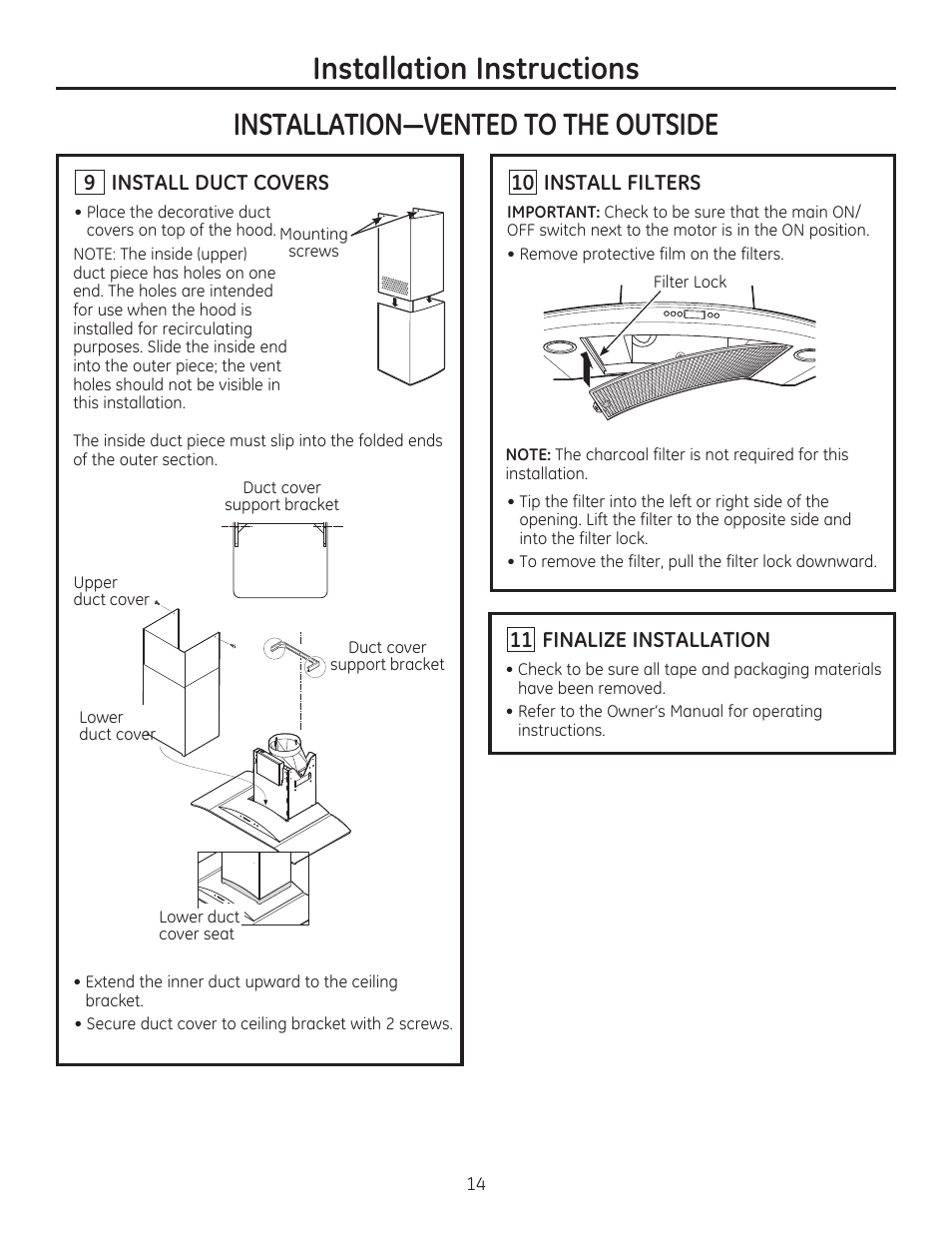 GE ZV900SLSS User Manual | Page 14 / 20