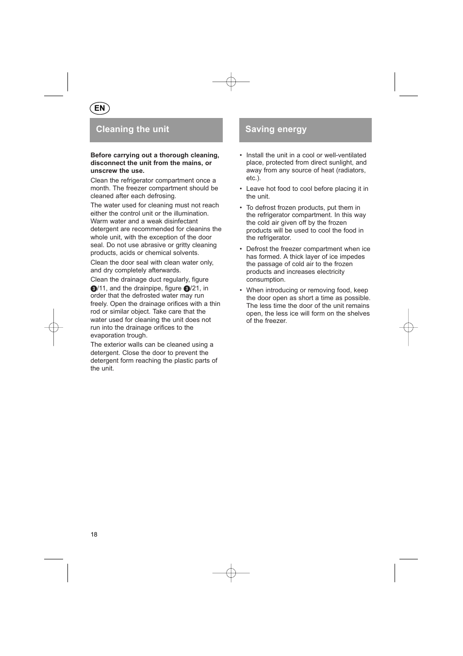 Cleaning the unit saving energy | Bosch KGS37340 User Manual | Page 20 / 76