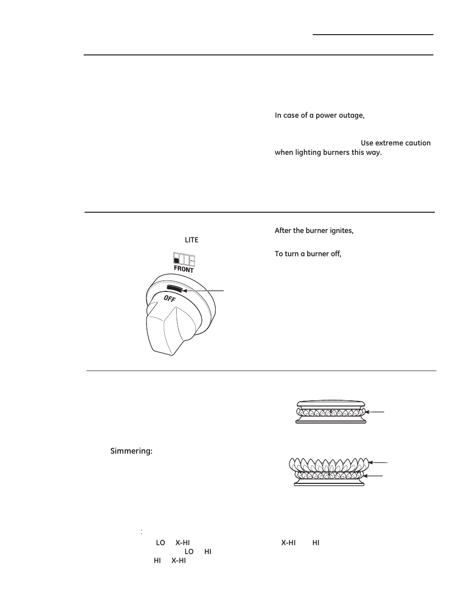 Cooktop controls, Electronic ignition & automatic reignition, Dual-flame stacked burners | GE ZDP486NDPSS User Manual | Page 10 / 128