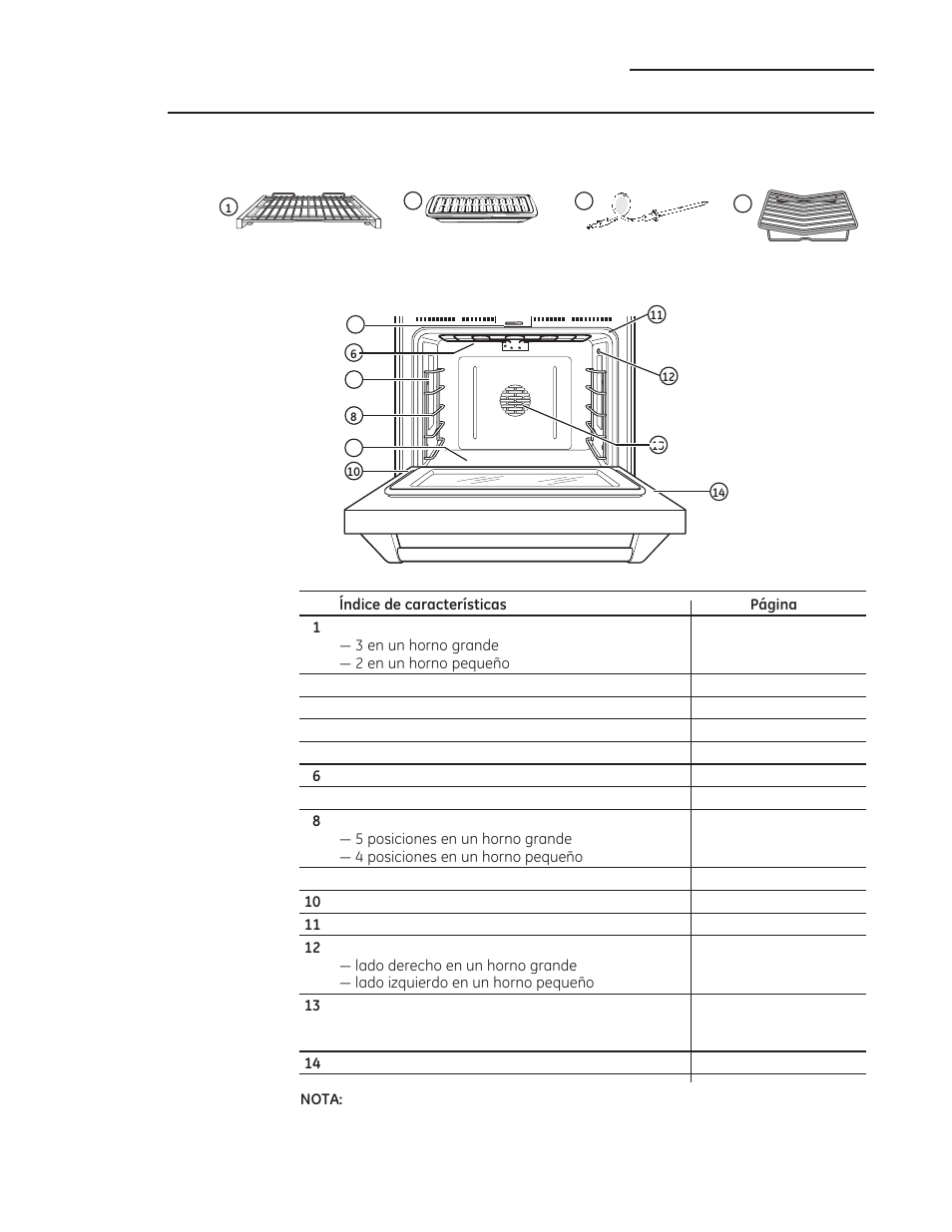 Información de diseño, Características de su horno | GE ZDP486NDPSS User Manual | Page 100 / 128