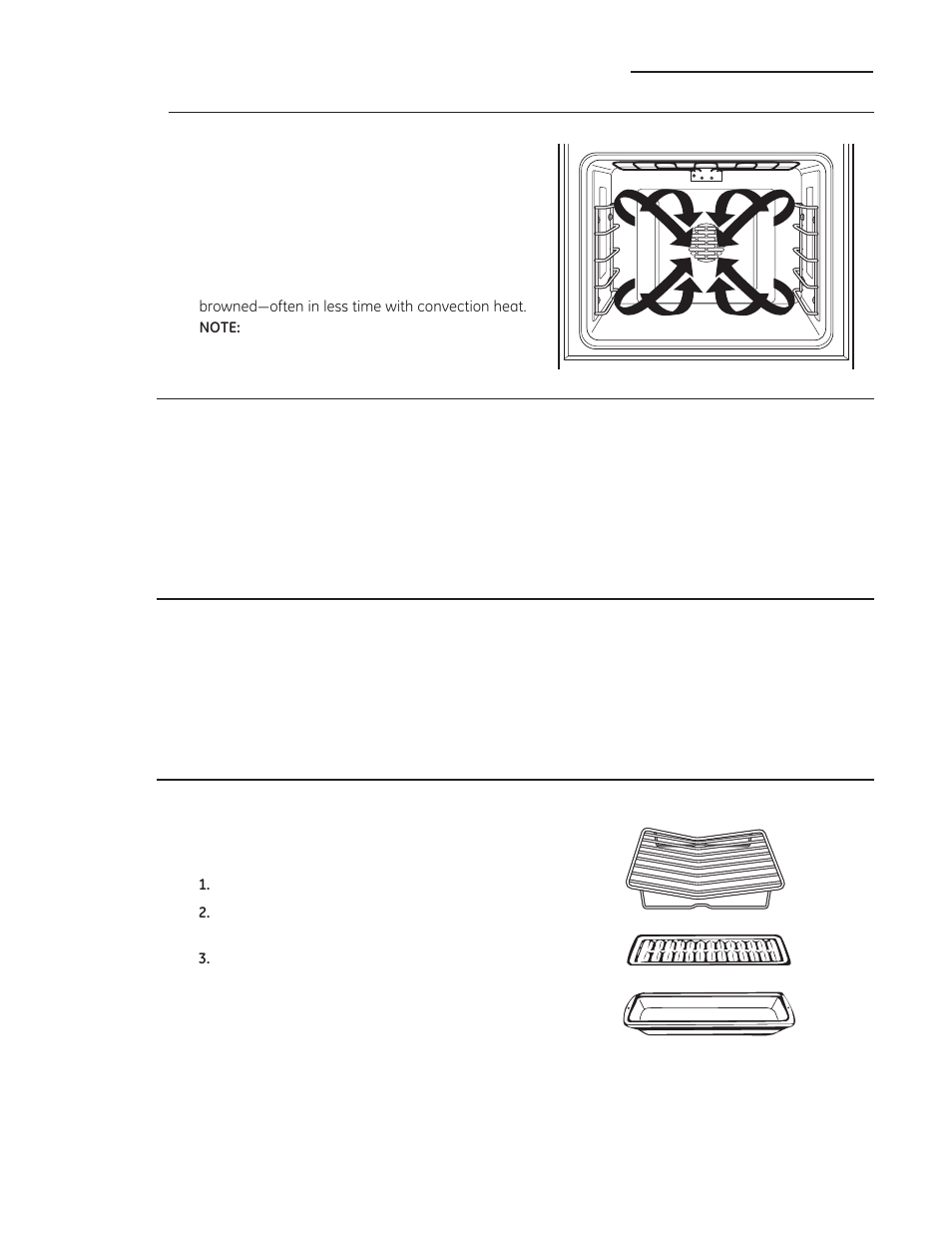 Convection baking or roasting, Introduction to convection cooking, Cookware for convection cooking | Adapting recipes, Convection roasting tips | GE ZDP486NDPSS User Manual | Page 22 / 128
