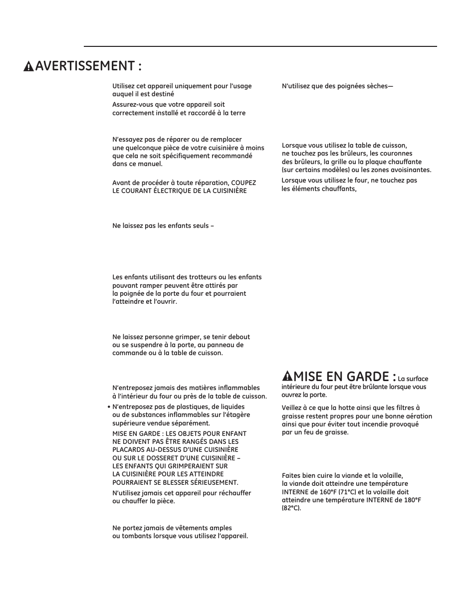 Consignes importantes de sécurité | GE ZDP486NDPSS User Manual | Page 48 / 128