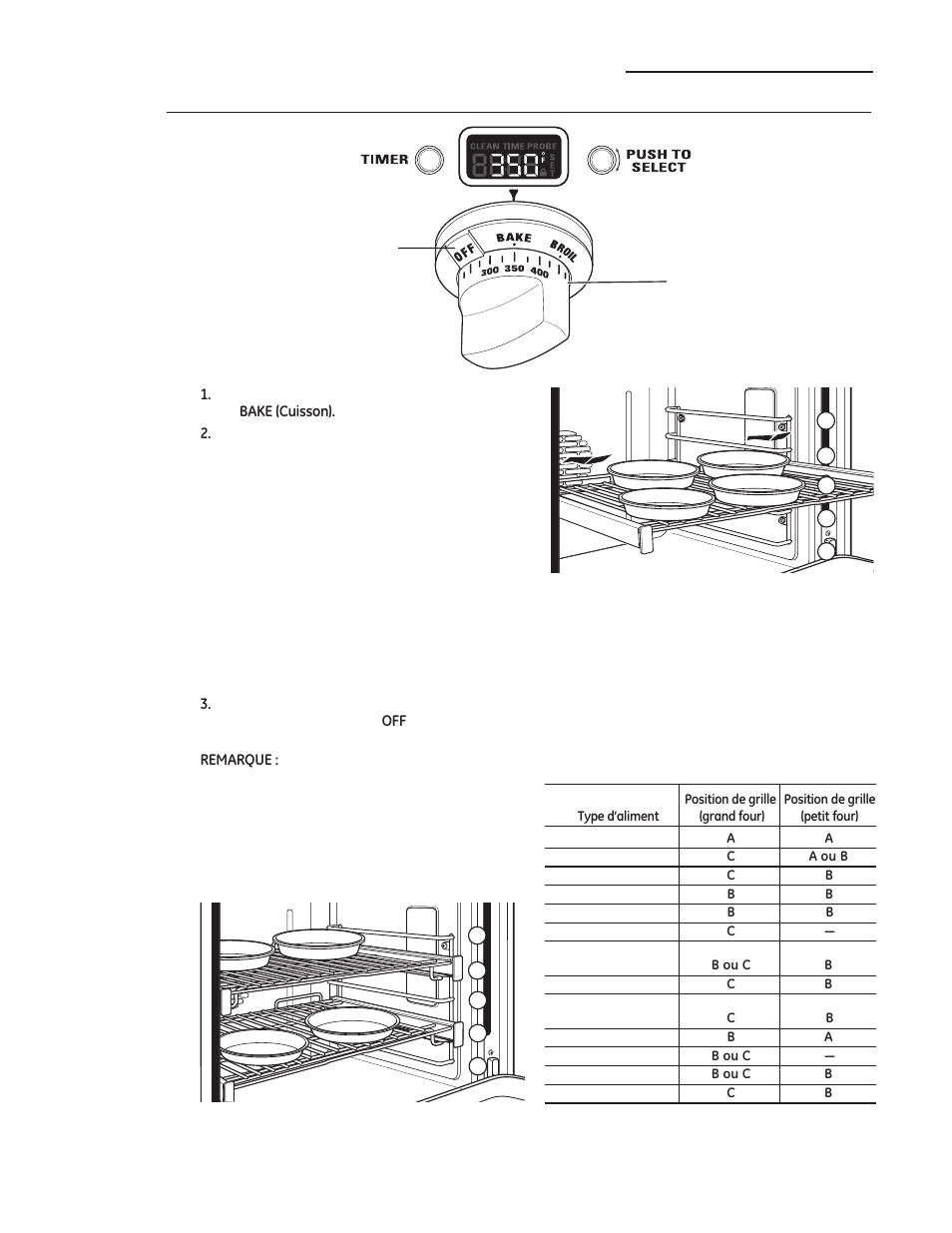 Cuisson, Comment régler le four pour la cuisson | GE ZDP486NDPSS User Manual | Page 62 / 128