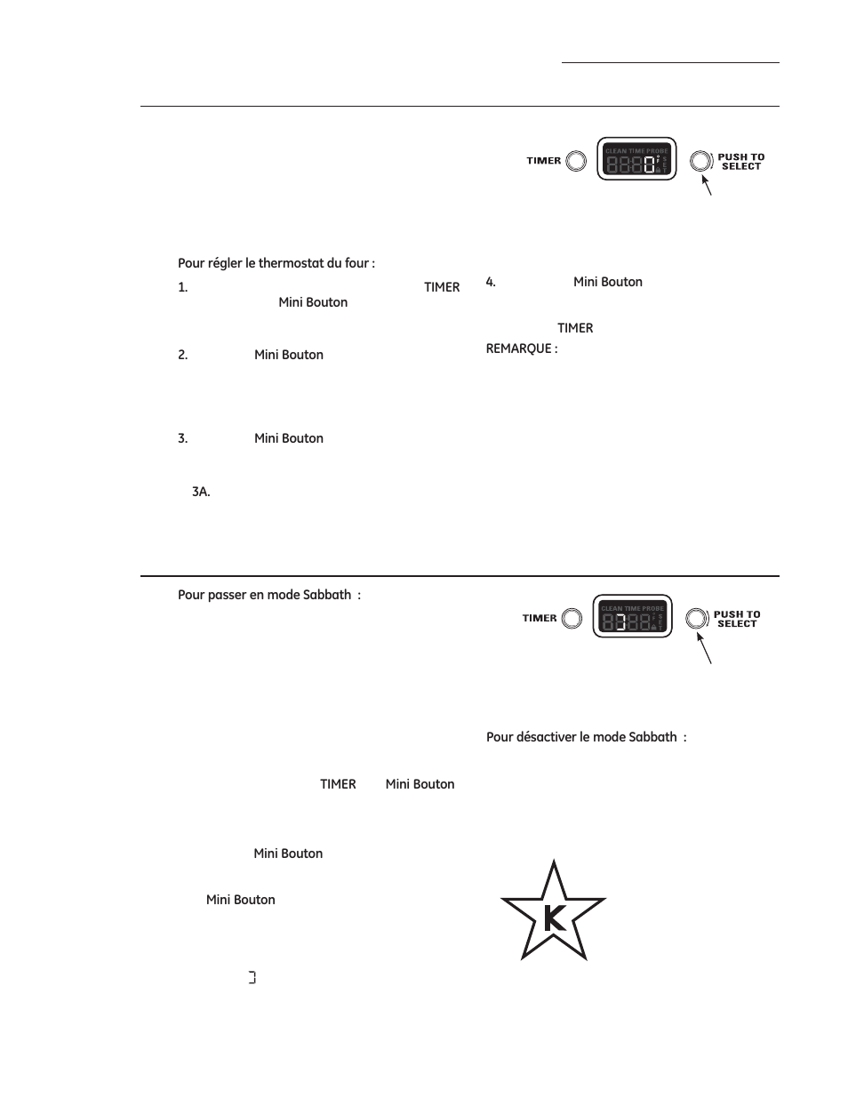 Fonctions spéciales, Réglage thermostat du four, Mode sabbath | GE ZDP486NDPSS User Manual | Page 71 / 128