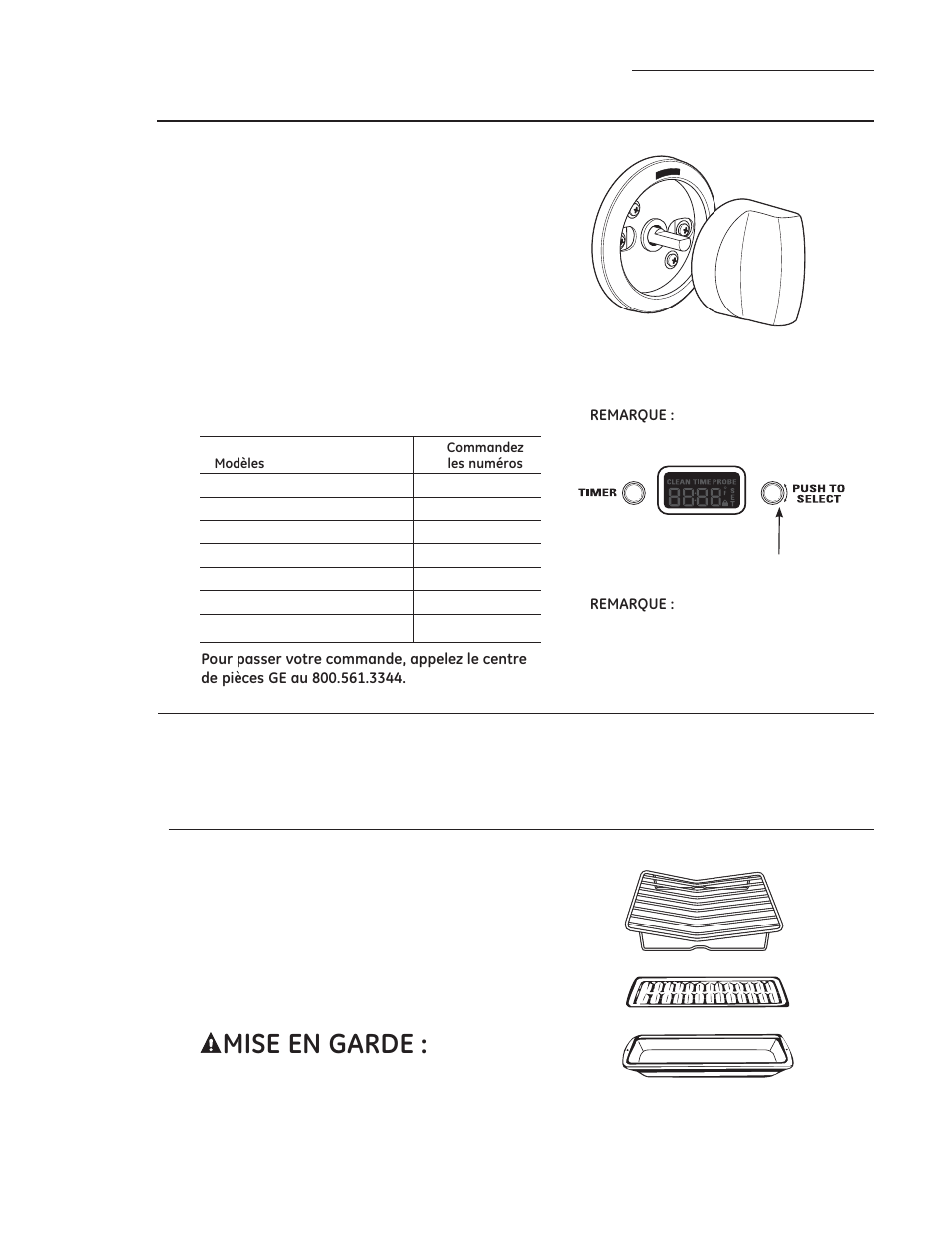 Panneau de commande et boutons, Eléments de chauffage du four, Moule à cuisson, grille et grille de rôtissage | Entretien et nettoyage | GE ZDP486NDPSS User Manual | Page 72 / 128