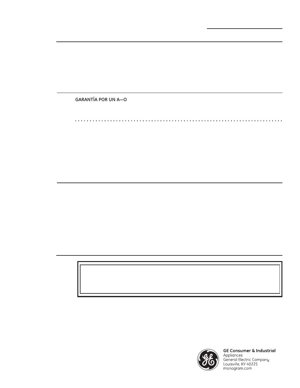 Garantía, Qué no está cubierto | GE ZEK938SMSS User Manual | Page 128 / 128