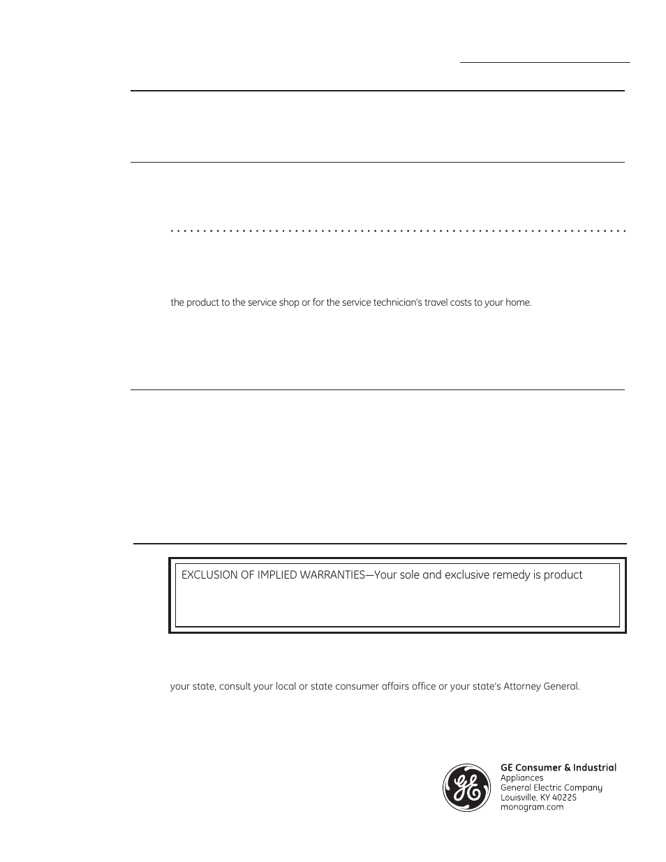 Warranty, What is not covered | GE ZEK938SMSS User Manual | Page 44 / 128