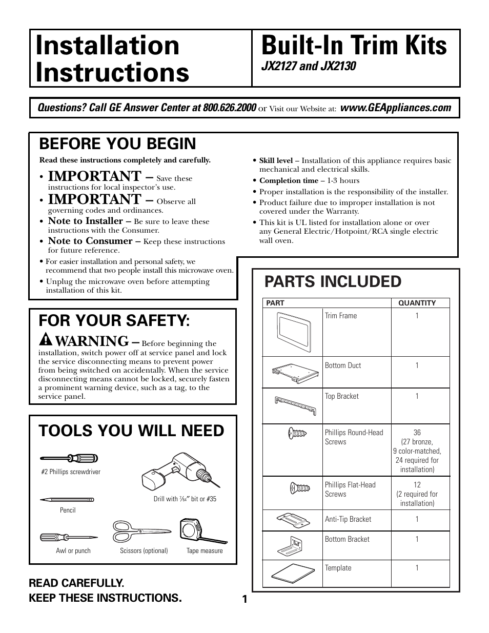 GE ZE2160SF User Manual | 4 pages