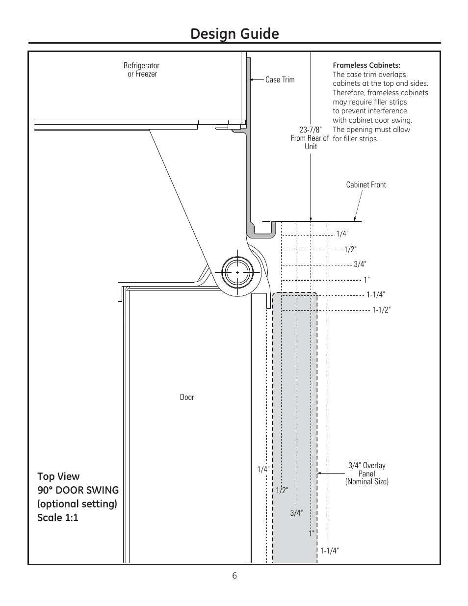 Design guide | GE ZIRP360NXLH User Manual | Page 6 / 24