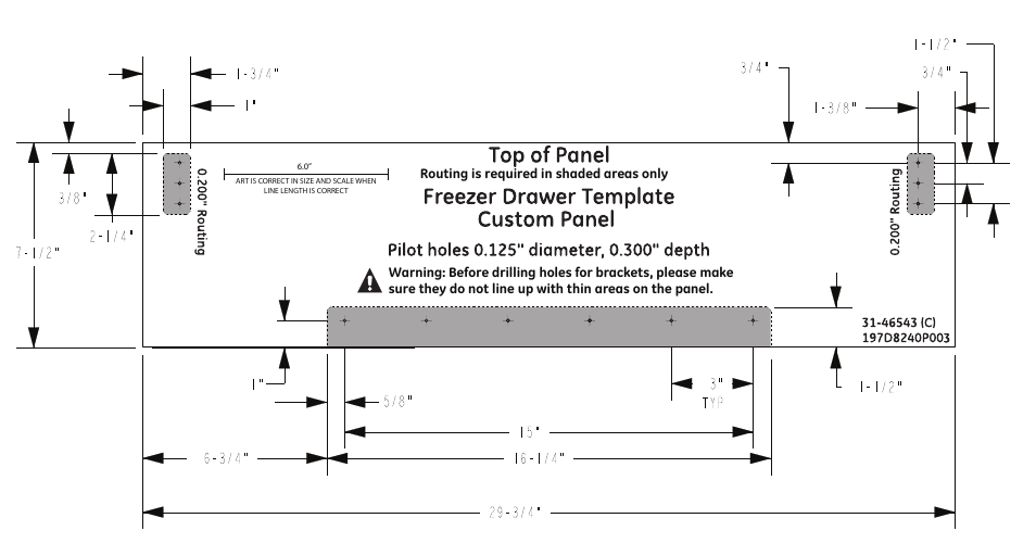 197d8240p003_hiresr1s0, Routing is required in shaded areas only | GE ZIC30GNDII User Manual | Page 3 / 4