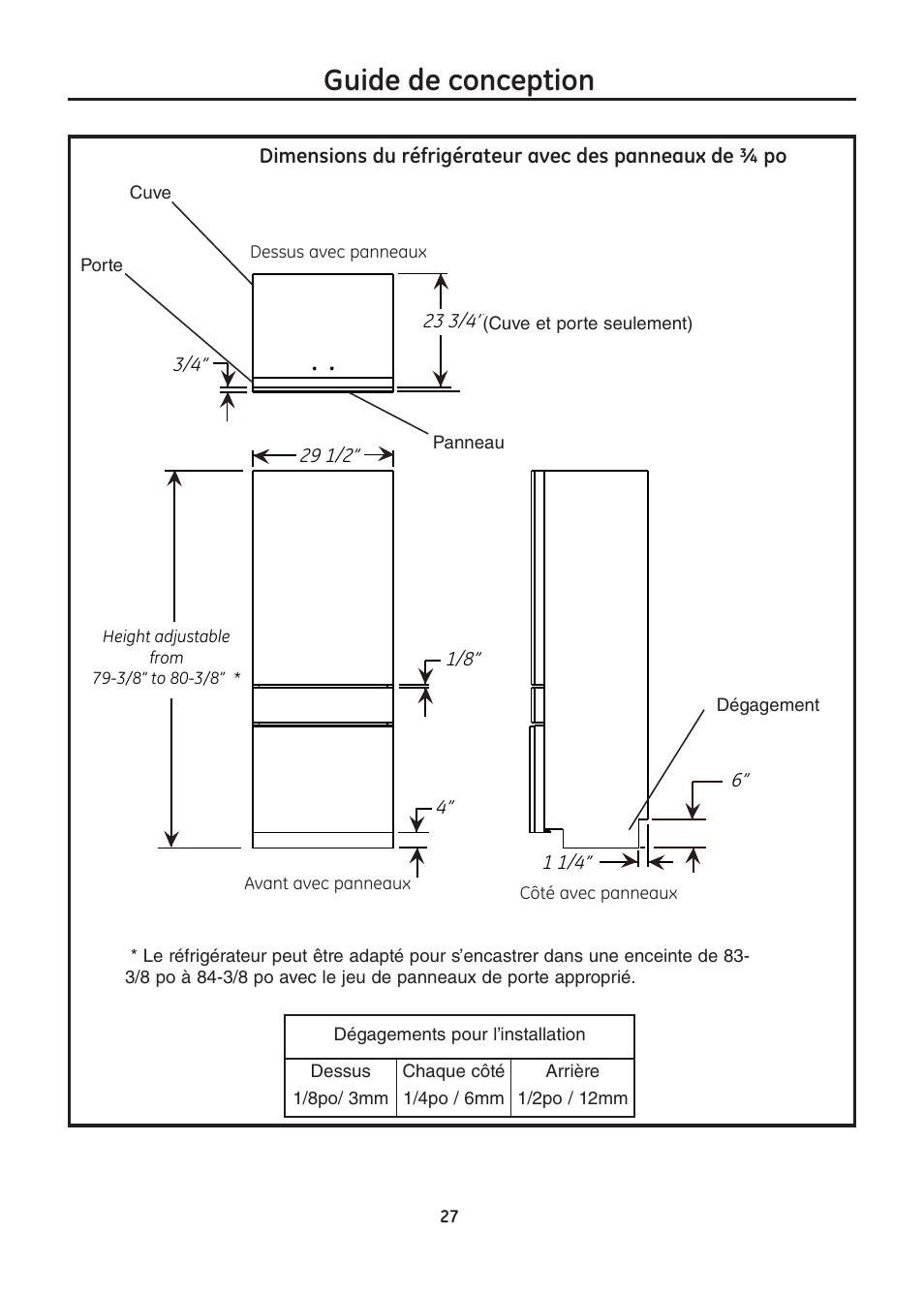 Guide de conception | GE ZIC30GNDII User Manual | Page 27 / 68