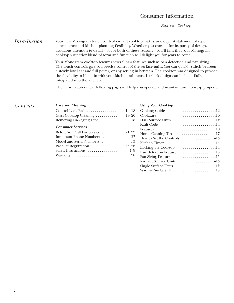 GE ZEU36RSFSS User Manual | Page 2 / 28