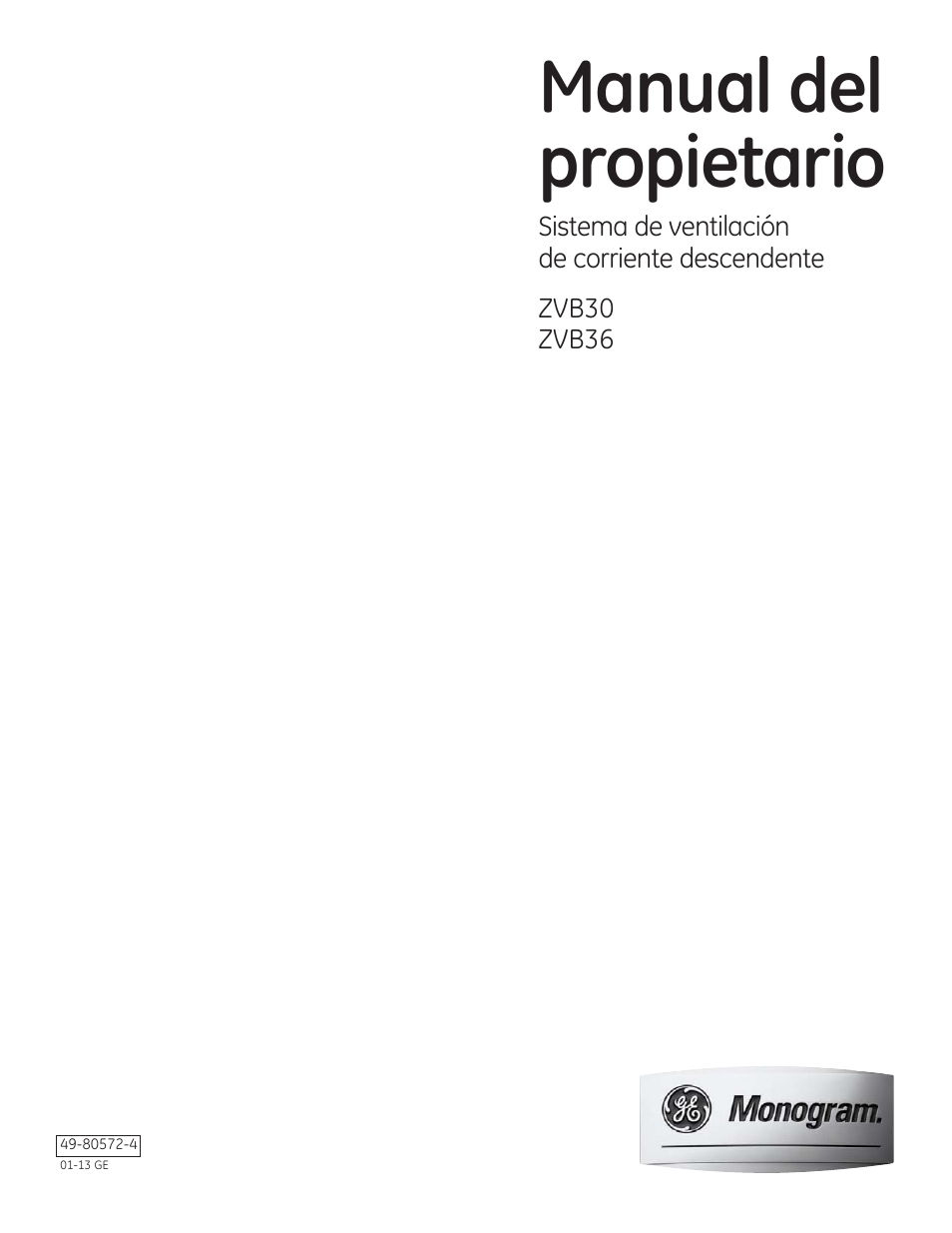 Manual del propietario | GE ZVB36STSS User Manual | Page 11 / 20