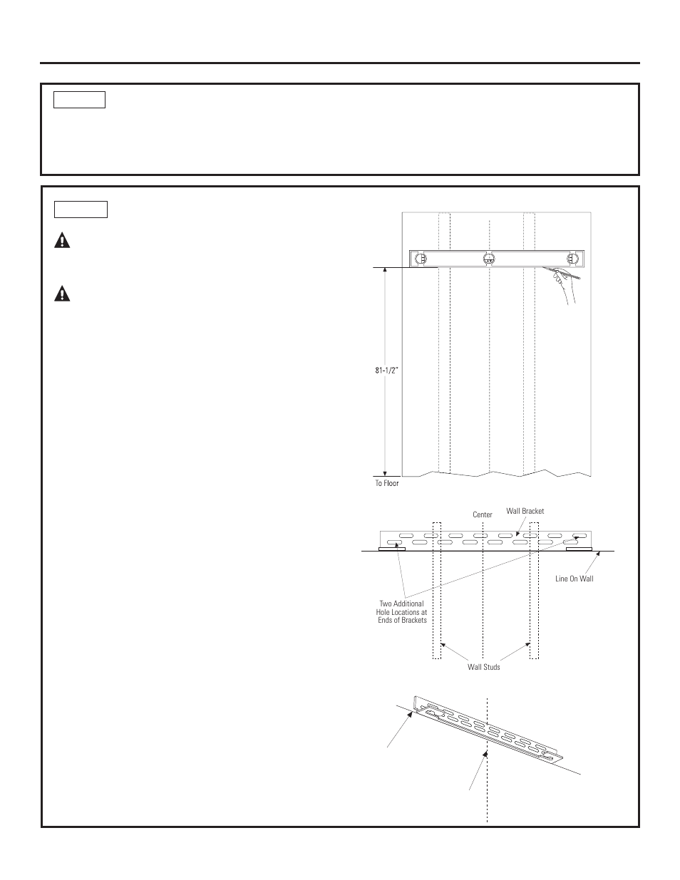 Installation instructions, Warning, A vertissement | Step 3 install side panels, Step 4 install anti-tip bracket | GE ZICP360NXRH User Manual | Page 11 / 20
