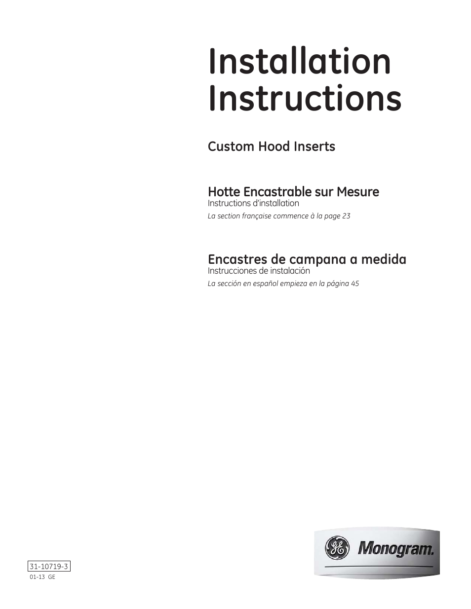 GE ZVC42LSS User Manual | 68 pages