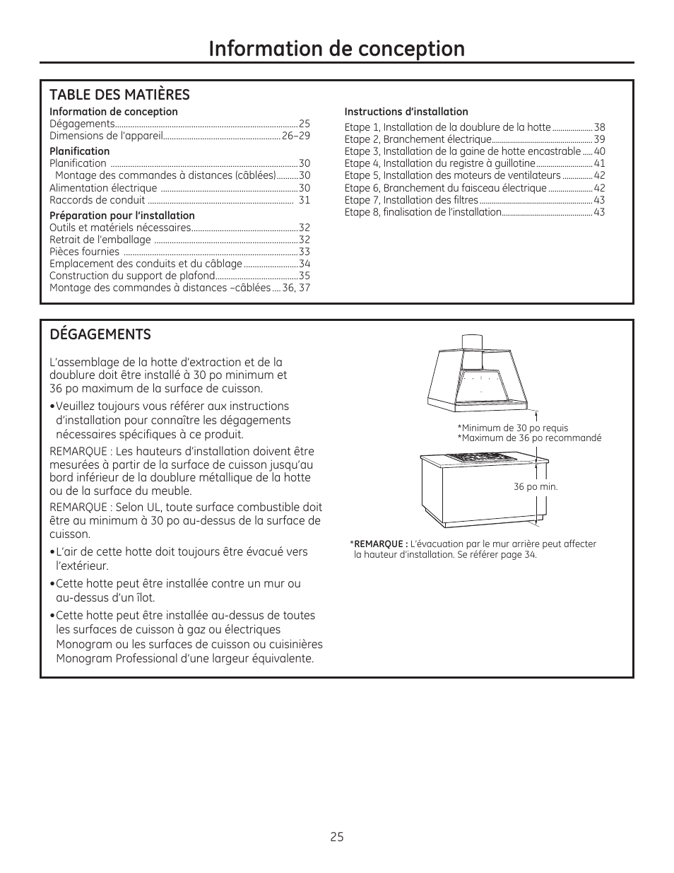 GE ZVC42LSS User Manual | Page 25 / 68