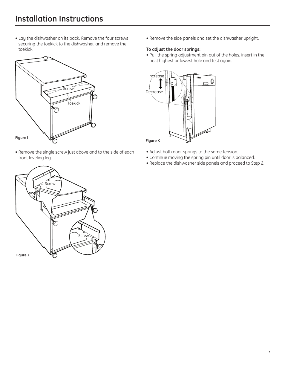 Installation instructions | GE ZBD1850NII User Manual | Page 9 / 16