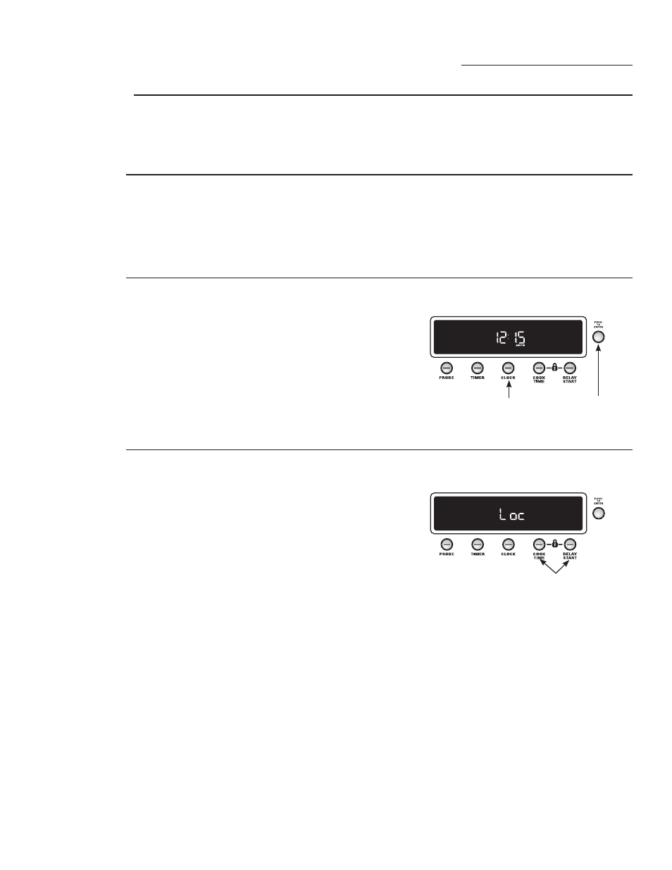 Clock and control lockout features, Clock, Power failure | Control lockout | GE ZET2SMSS User Manual | Page 28 / 124