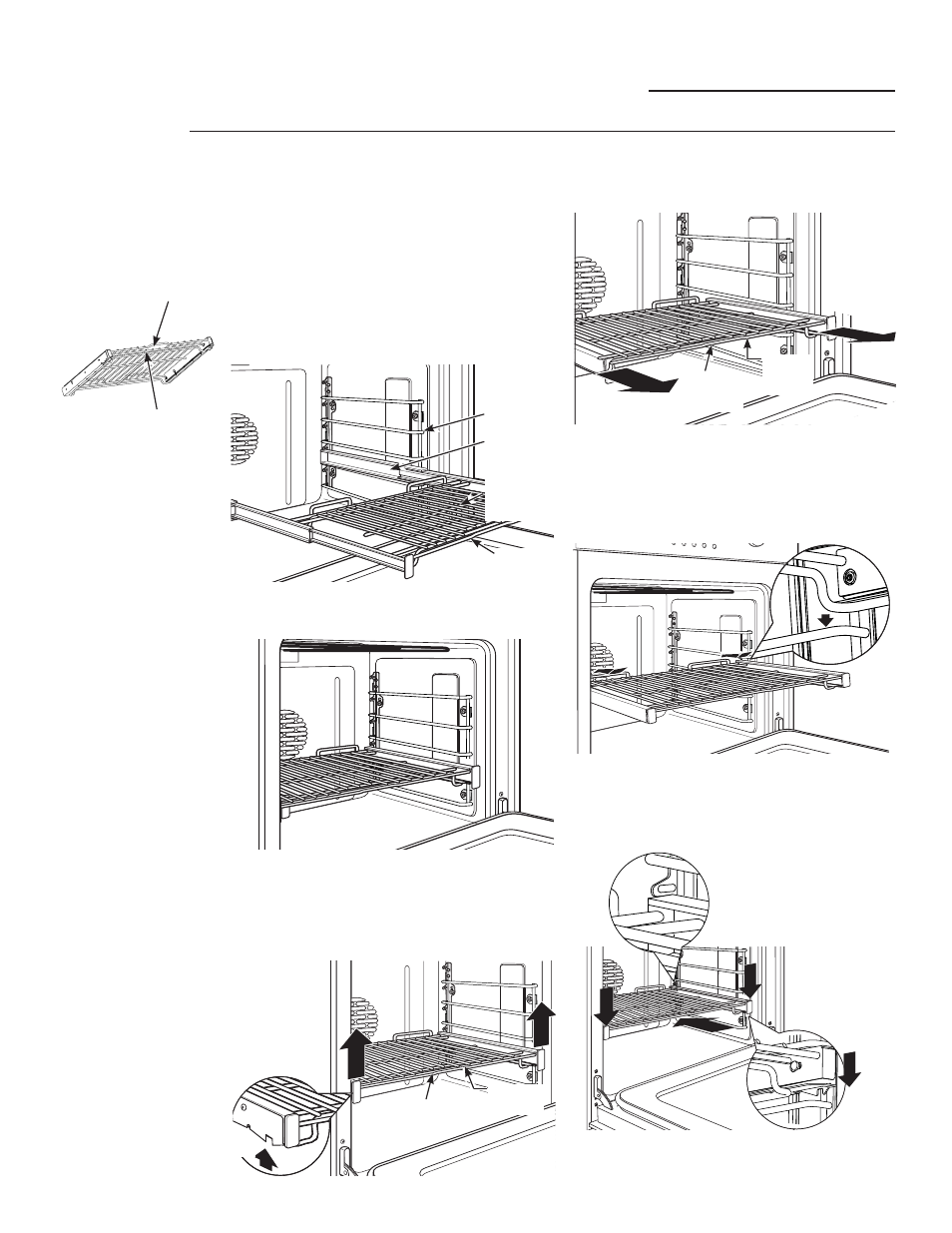 Avant d’utiliser votre four, Grilles de four à extension complète, Pour enlever une grille | Pour remettre une grille en place | GE ZET2SMSS User Manual | Page 52 / 124
