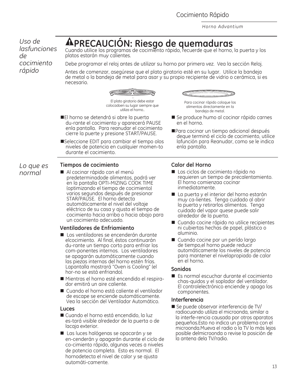 Lo que es, Cocimiento rápido | GE ZSA1202RSS User Manual | Page 53 / 80