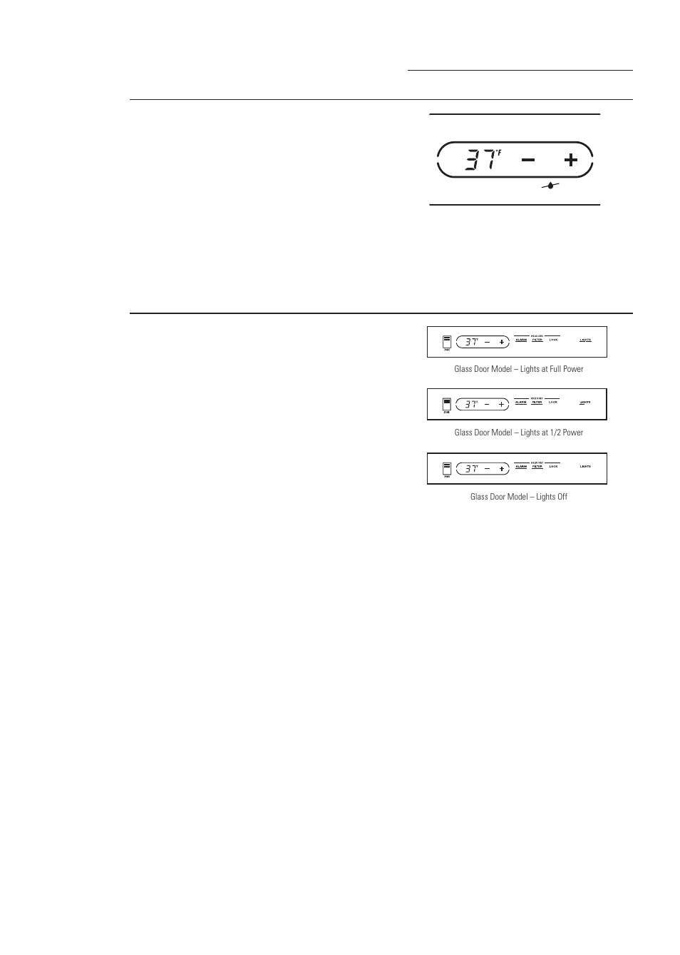 Led display lighting | GE ZIK30GNDII User Manual | Page 12 / 68