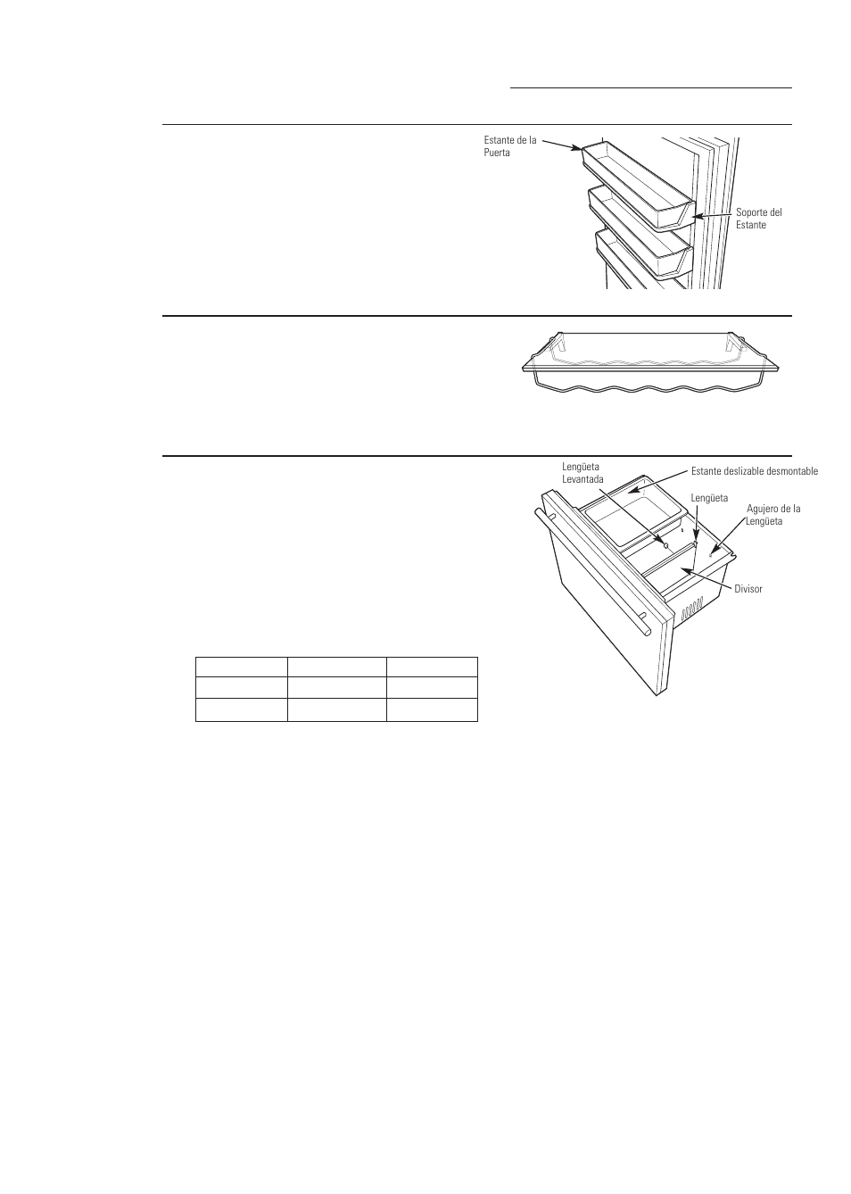 Estante de vinos/ bebidas, Cajón adaptable | GE ZIK30GNDII User Manual | Page 58 / 68