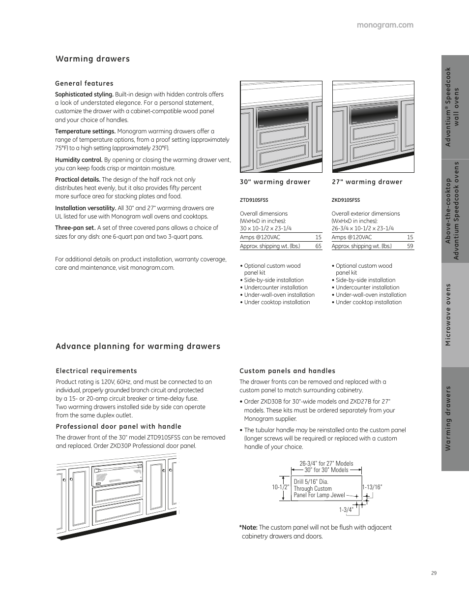 GE ZKD910SFSS User Manual | 2 pages