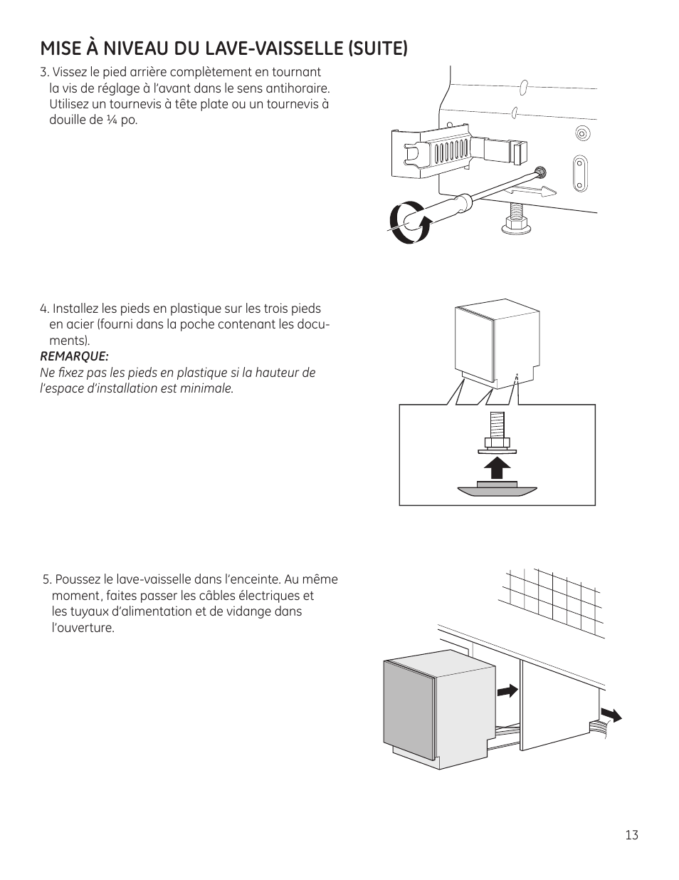 Mise à niveau du lave-vaisselle (suite) | GE ZBD9900RII User Manual | Page 29 / 32