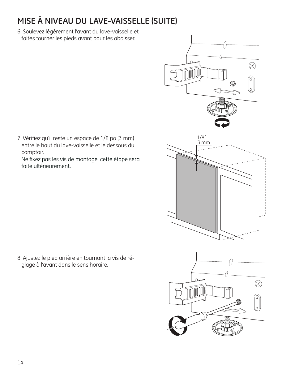 Mise à niveau du lave-vaisselle (suite) | GE ZBD9900RII User Manual | Page 30 / 32