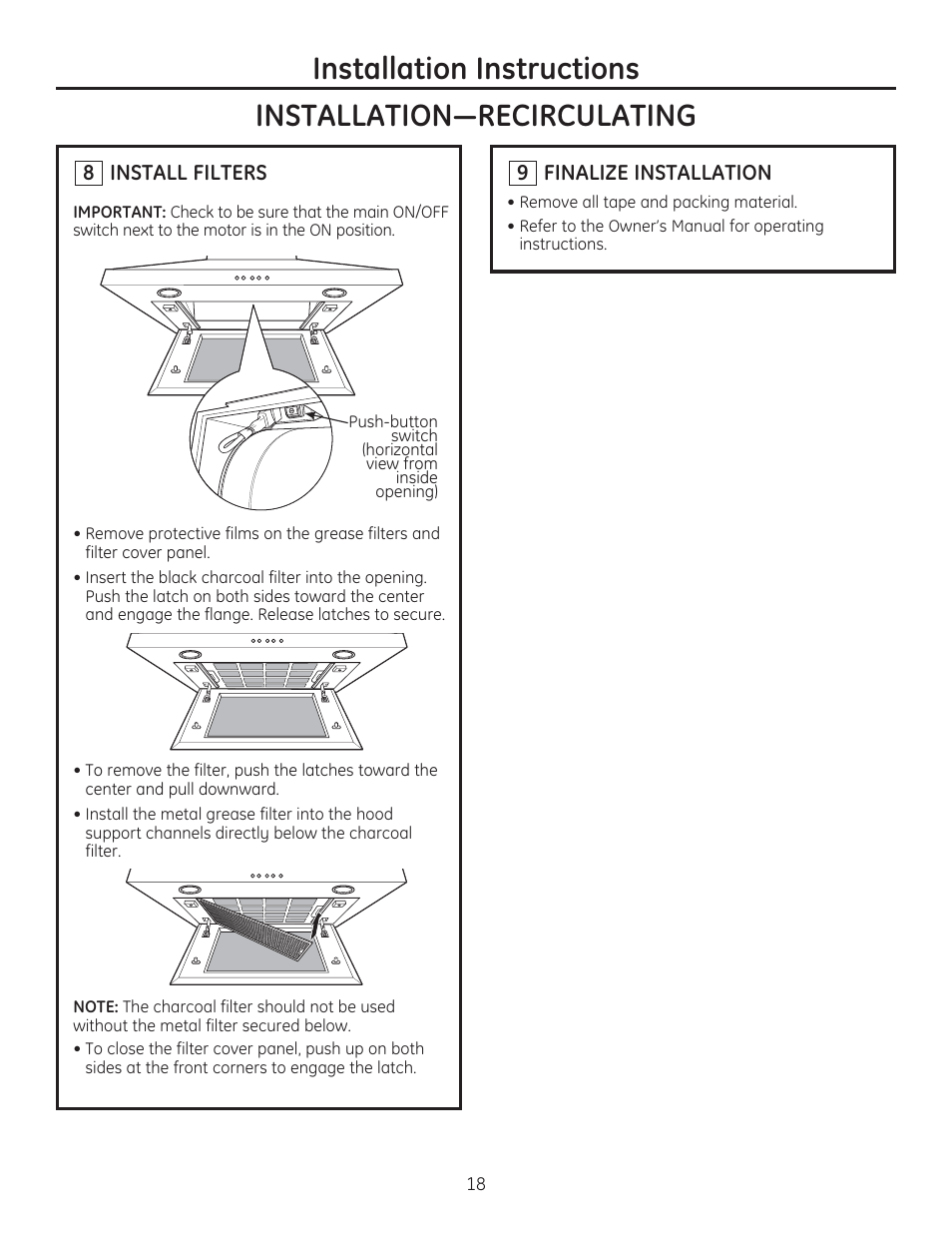 GE ZV830SMSS User Manual | Page 18 / 60